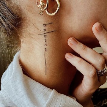 Тату на шее (21)