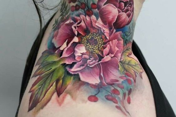 Тату на шее (28)