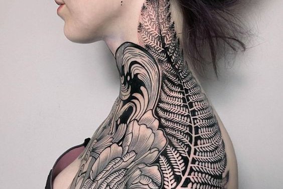 Тату на шее (31)