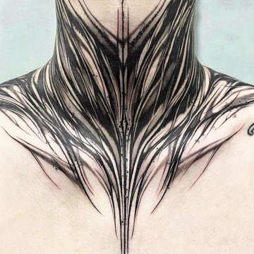 Тату на шее (6)