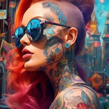 тату на лице (16)