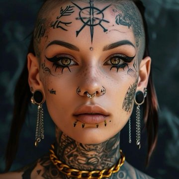 тату на лице (6)