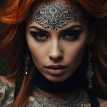 тату на лице (7)